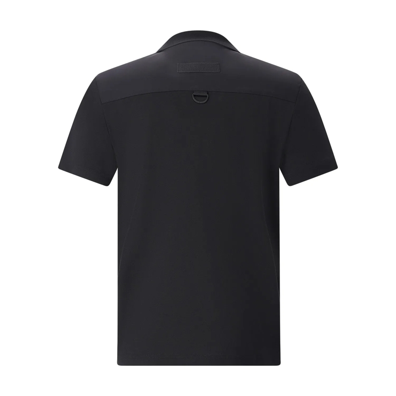 Moose Knuckles Poloshirt Poloshirt mit Logo schwarz(Image 2)