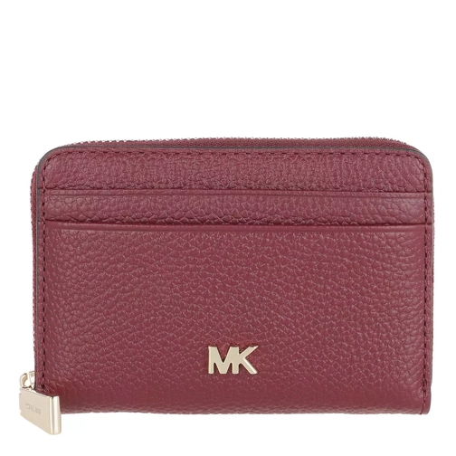 MICHAEL Michael Kors Coin And Card Case Dark Berry Portemonnaie mit Zip-Around-Reißverschluss