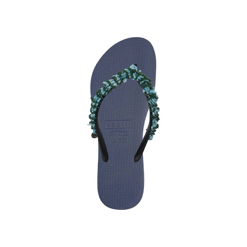 UZURII Flip Flops Zehentrenner Selena Diamond Silver marineblau(Image 3)