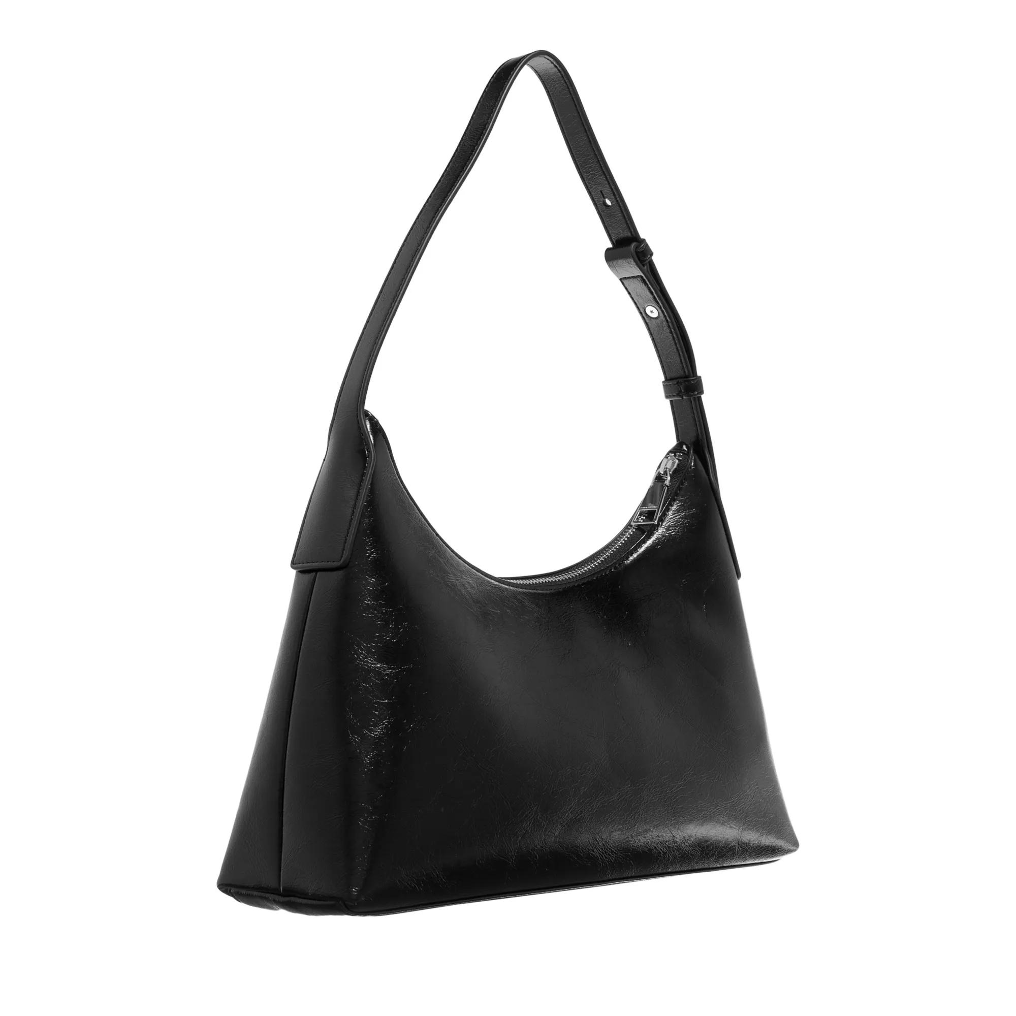 Karl Lagerfeld Stijlvolle Hobo Tas met Ritssluiting Black Dames