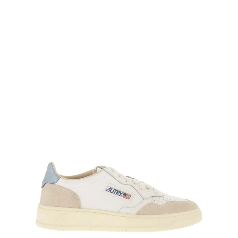 Autry International Lage-top sneaker Medalist Low - Leather And Suede Trainers Neutrals