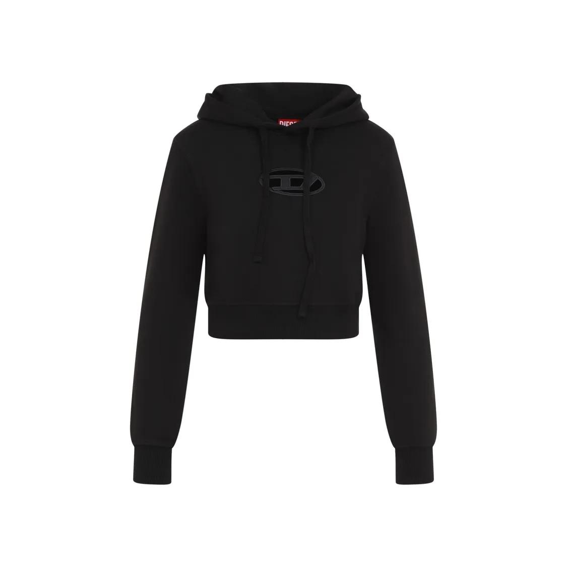 Diesel - F-Slimmy-Hood-Od Hoodie - Größe XS - schwarz