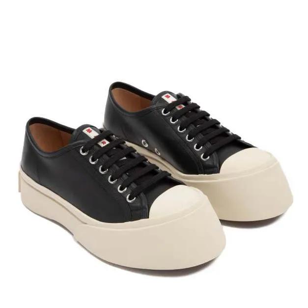 Marni Low-Top Sneaker - Black Leather Pablo Sneakers - Gr. 36 (EU) - in Schwarz - für Damen