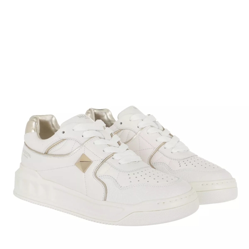 Valentino Garavani Low Top Sneakers One Stud Leather White/Platin Low-Top Sneaker