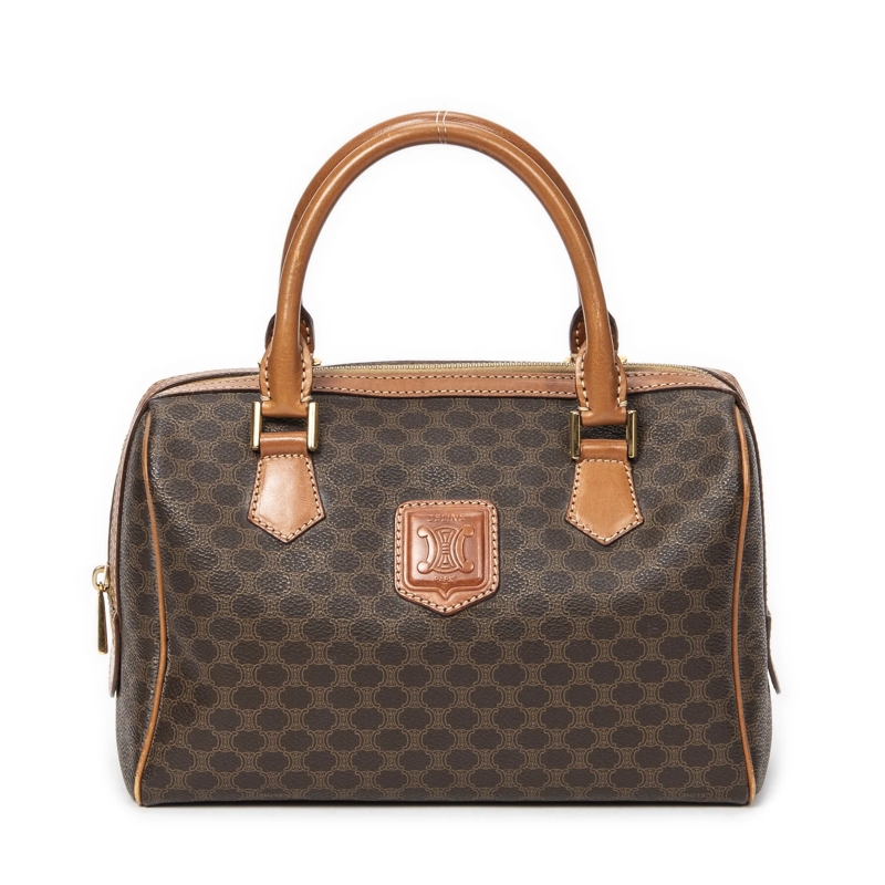 Celine Crossbody Bag Vintage Mini Boston braun