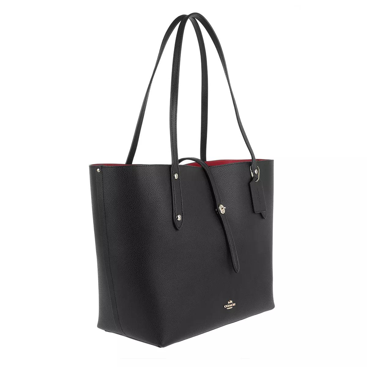 Coach black 2025 and red tote