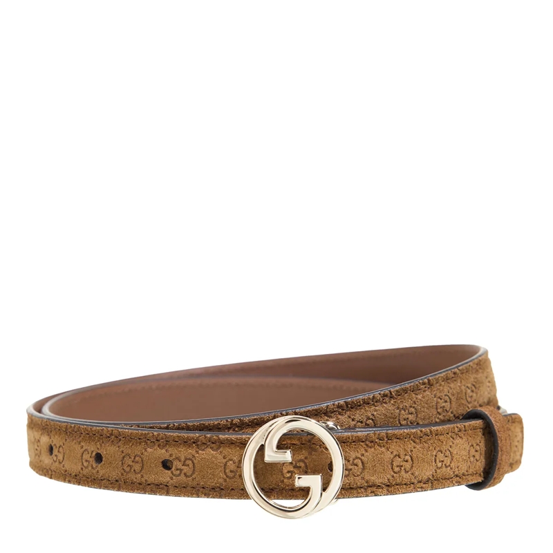 Gucci Ledergürtel Blondie Thin Belt Brown