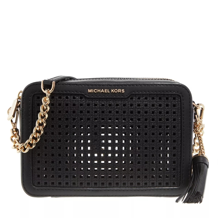 Removable Perforated Leather Shoulder Bag