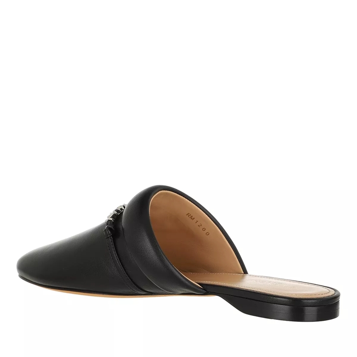 Leather mules clearance