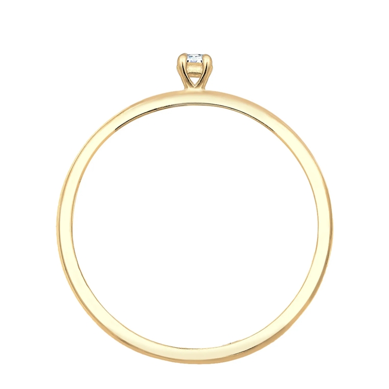 Elli Ring Ring Verlobung Solitär Diamant (0.015 ct.) 585 Gel gold(Image 3)