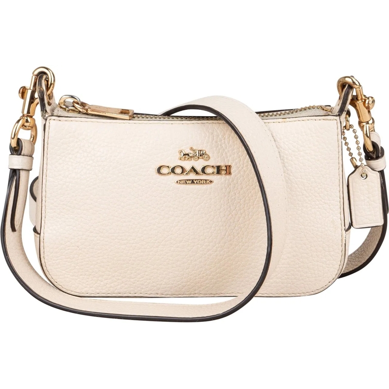 Coach Tote Coach White Leather Crossbody Bag weiß