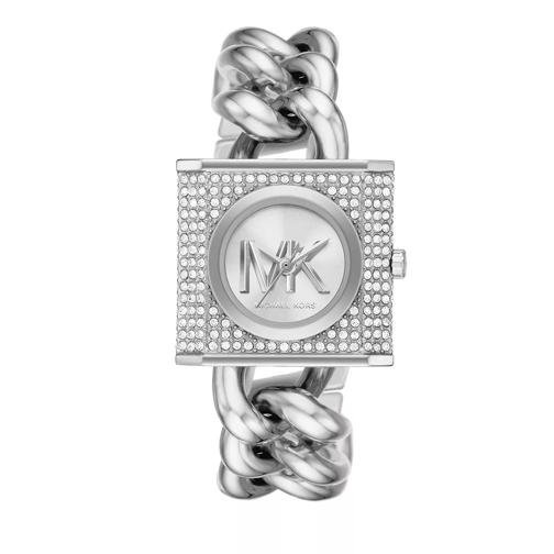 Michael Kors Michael Kors MK Chain Lock Three-Hand Stainless St Silver Quarz-Uhr