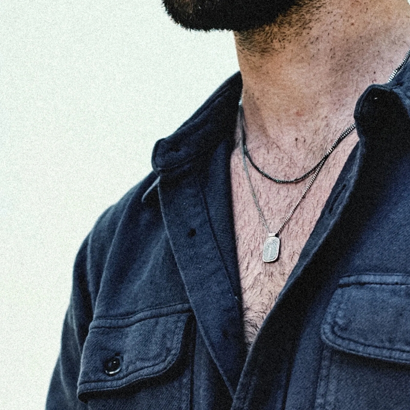 Haze & Glory Mittellange Halskette Halskette Layer Plättchen - Coconut Society Palme  silber(Image 7)