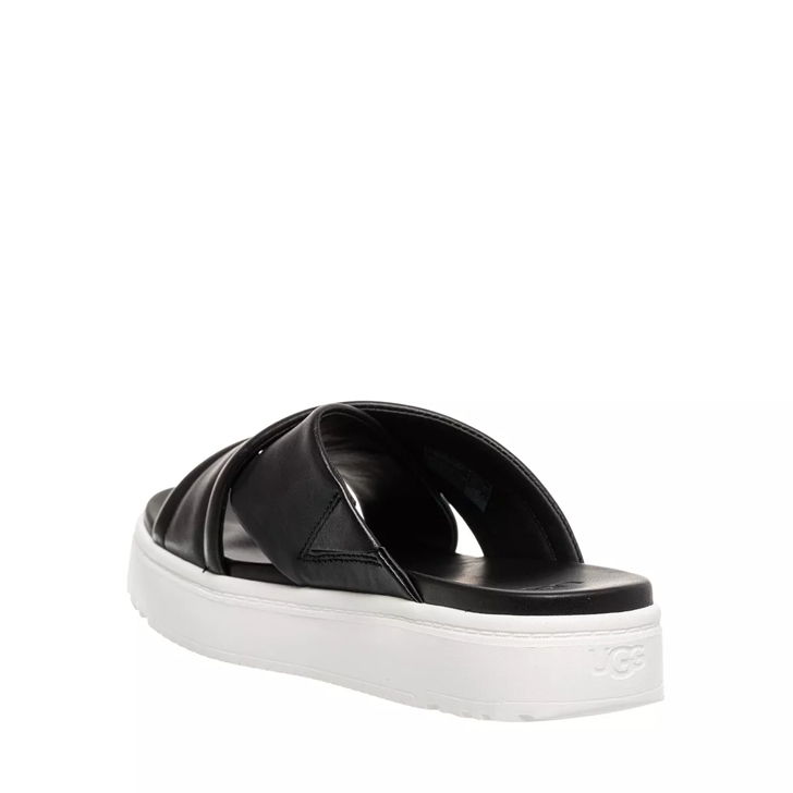 UGG W Zayne Crossband Black Leather Claquette