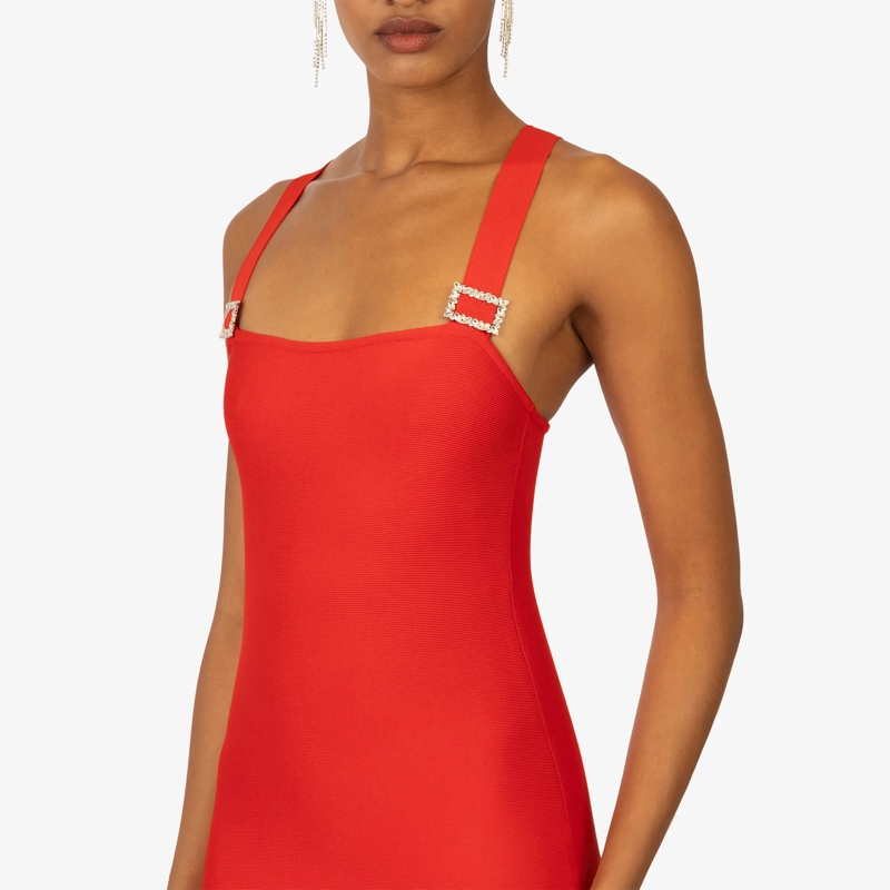 Kraimod Midikleid Bandagekleid rot(Image 11)