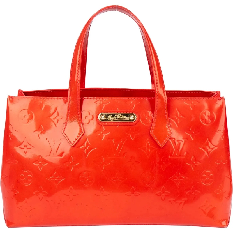 Louis Vuitton Sac à bandoulière Louis Vuitton Vernis Monogram Wilshire PM Handbag rot