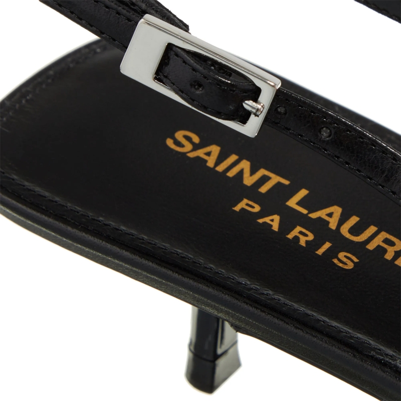 Saint Laurent Escarpins Mesh Slingsback Pumps Black(Image 4)