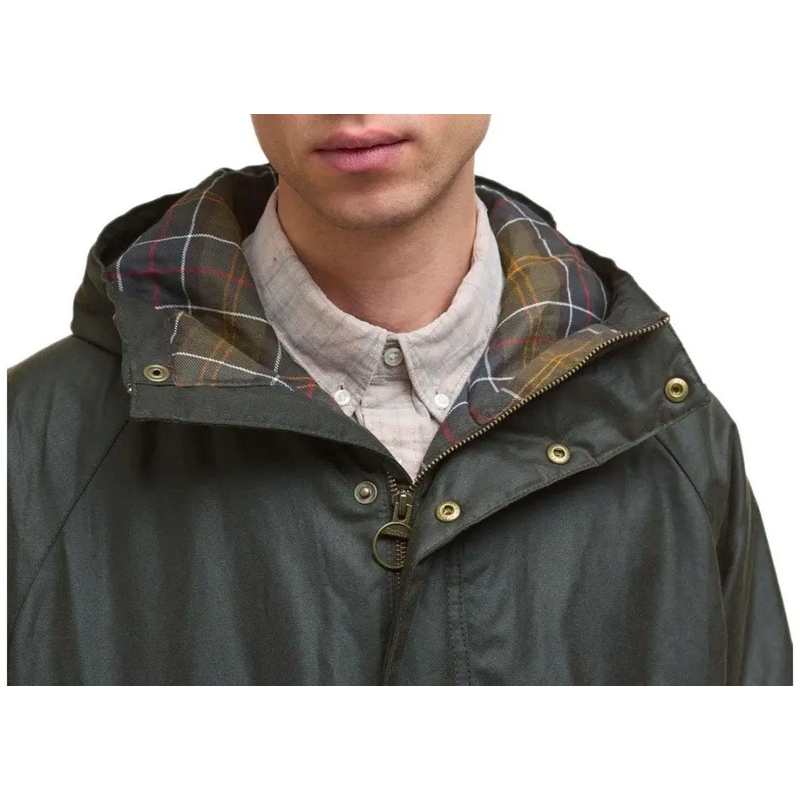 Barbour Parka Bedale Wax Olive Green Parka Green(Image 9)