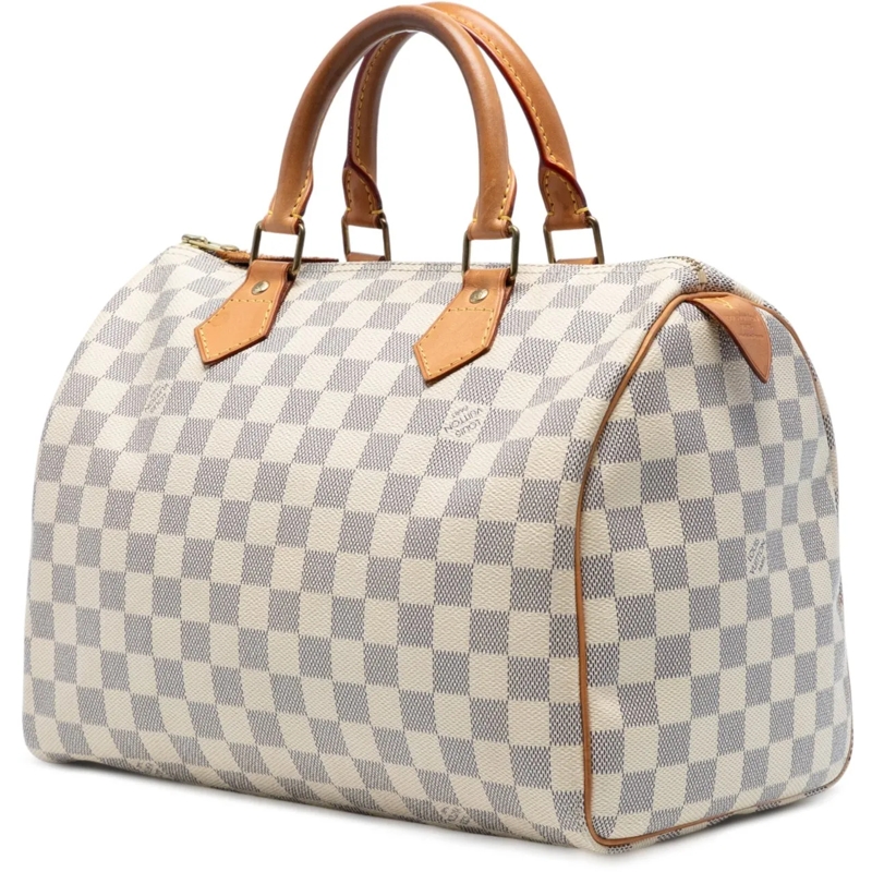 Louis Vuitton Tote Damier Azur Speedy 30 weiß
