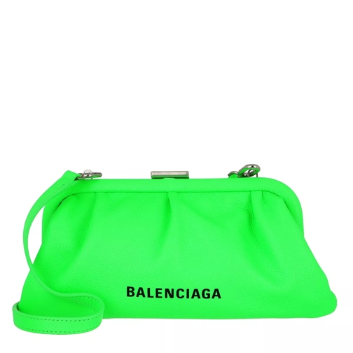 Balenciaga Cloud XS Clutch With Strap Fluo Green Clutch