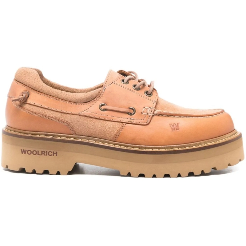 Woolrich Loafer Flat Shoes Camel beige