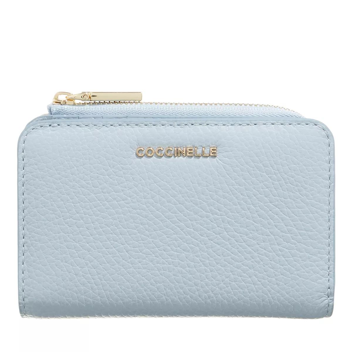 Coccinelle Portemonnaie - Metallic Soft Wallet - Gr. unisize - in Blau - für Damen