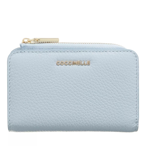 Coccinelle Metallic Soft Wallet  Mist Blue Bi-Fold Wallet