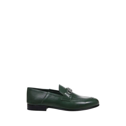 Salvatore Ferragamo Ballerina Ottone Loafer Green