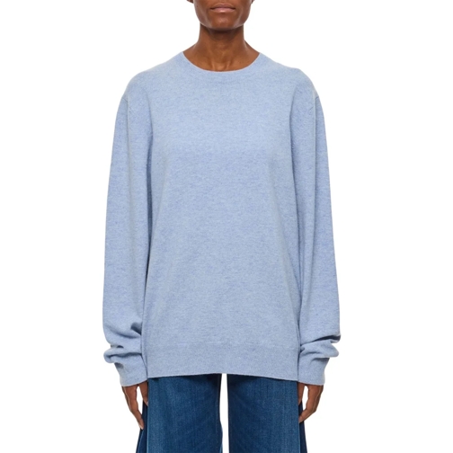 Extreme Cashmere Pullover Light Blue Cashmere Crewneck Pullover Blue