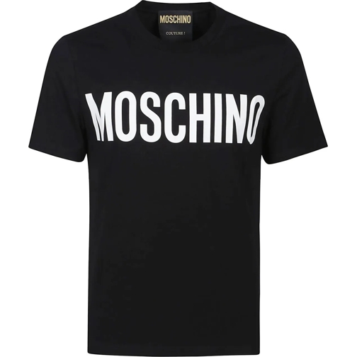 Moschino T-Shirts Logo Print T-shirt Black schwarz