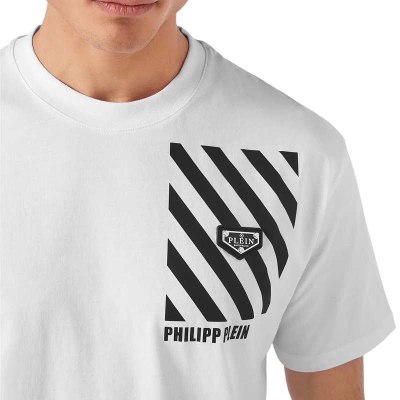 Philipp Plein T-Shirt T-Shirt Rundhalsausschnitt Ss weiss(Image 5)