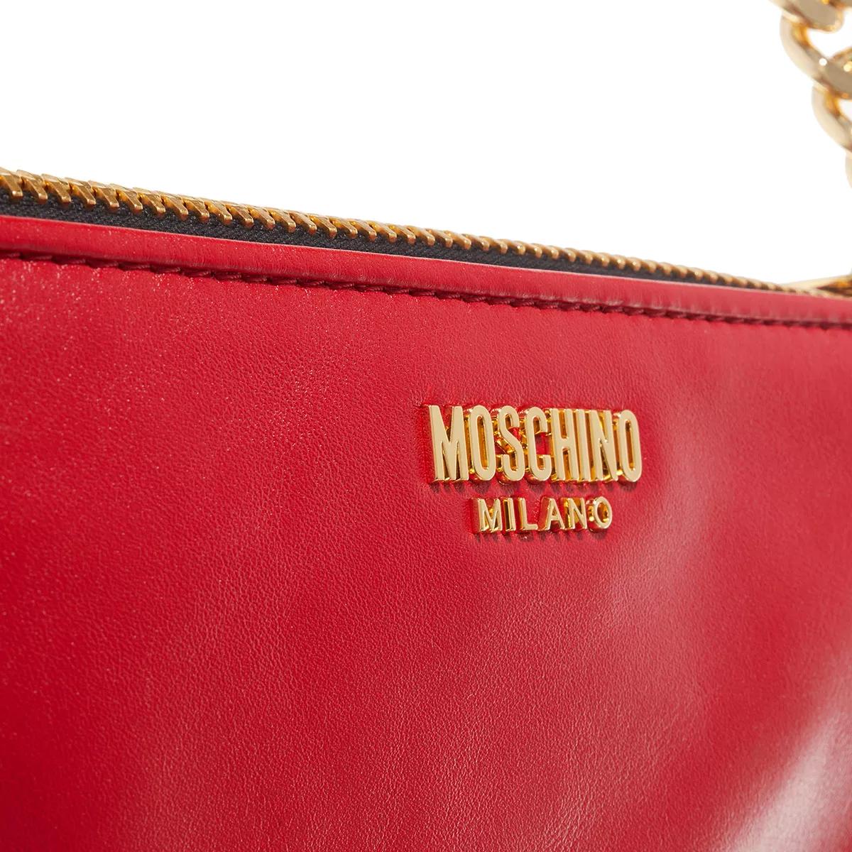 Moschino Pochettes Heart Shoulder Bag in rood