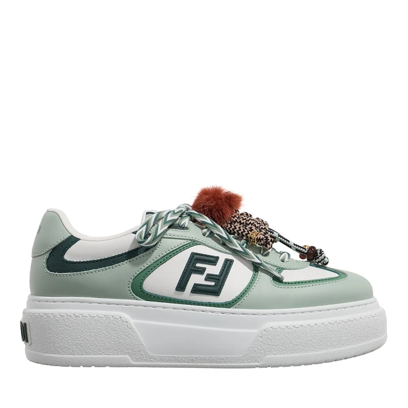 Fendi Plateau-Sneaker Match Platform Sneakers Green