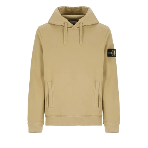 Stone Island Hoodie With Logo Brown Hoodie