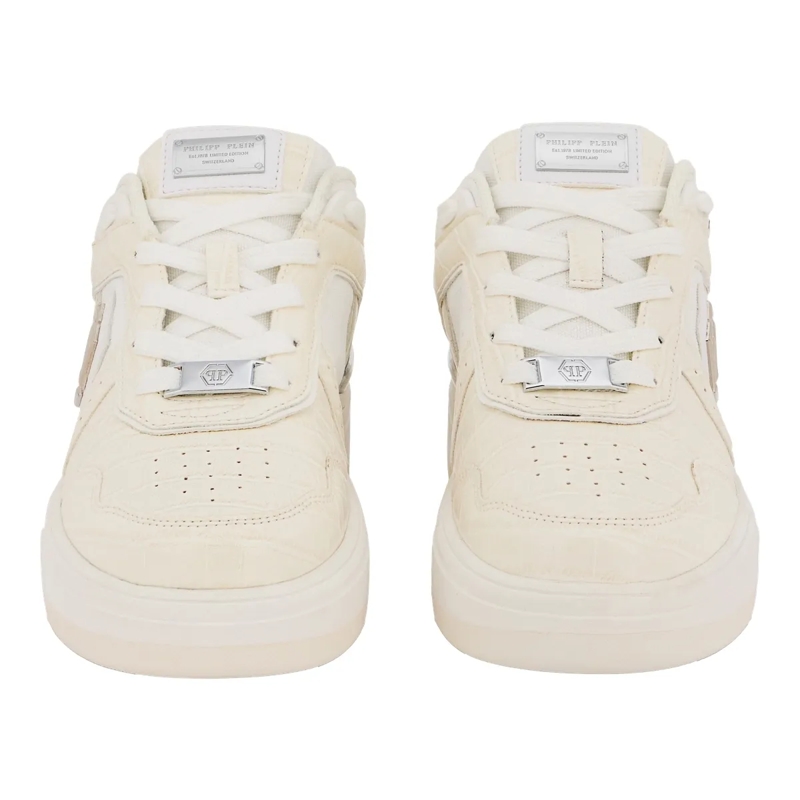 Philipp Plein Low-Top-Sneaker Low-Top Sneakers Sk8R Plein Cocco weiss(Image 2)