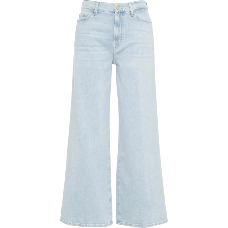 Seven for all Mankind Rechte Been Jeans Cropped jeans 'Lotta' blau