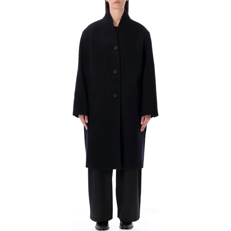 Studio Nicholson Overgangsmantel Morro Double Wool And Cashmere Coat Black