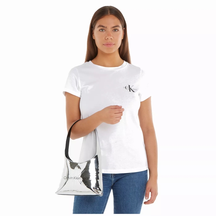Calvin klein silver handbag hotsell