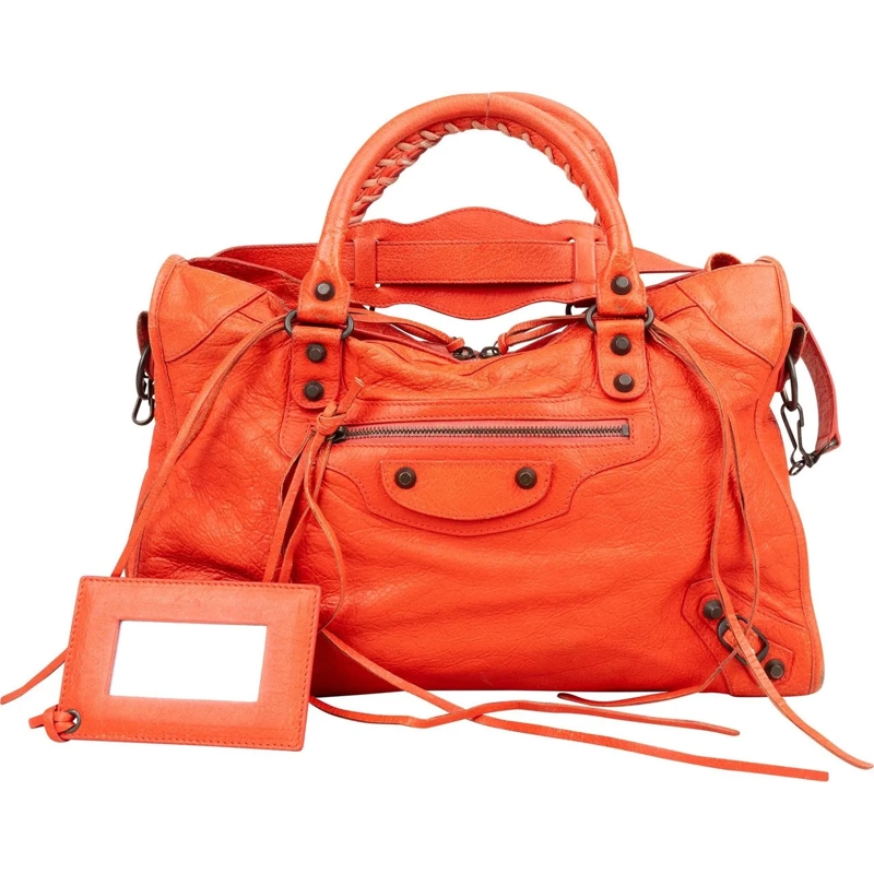 Balenciaga Tote Balenciaga Leather Classic City Handbag rot