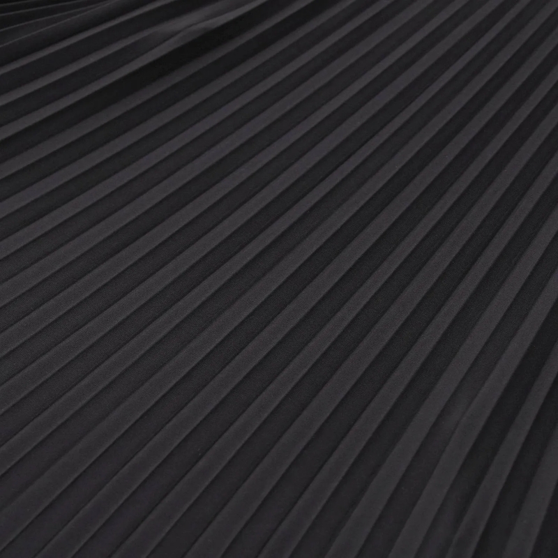 Sportmax Robe longue Maxikleid Verdier mit Plissee schwarz(Image 3)