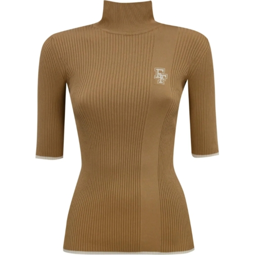 Elisabetta Franchi Truien Sweaters Camel Beige beige