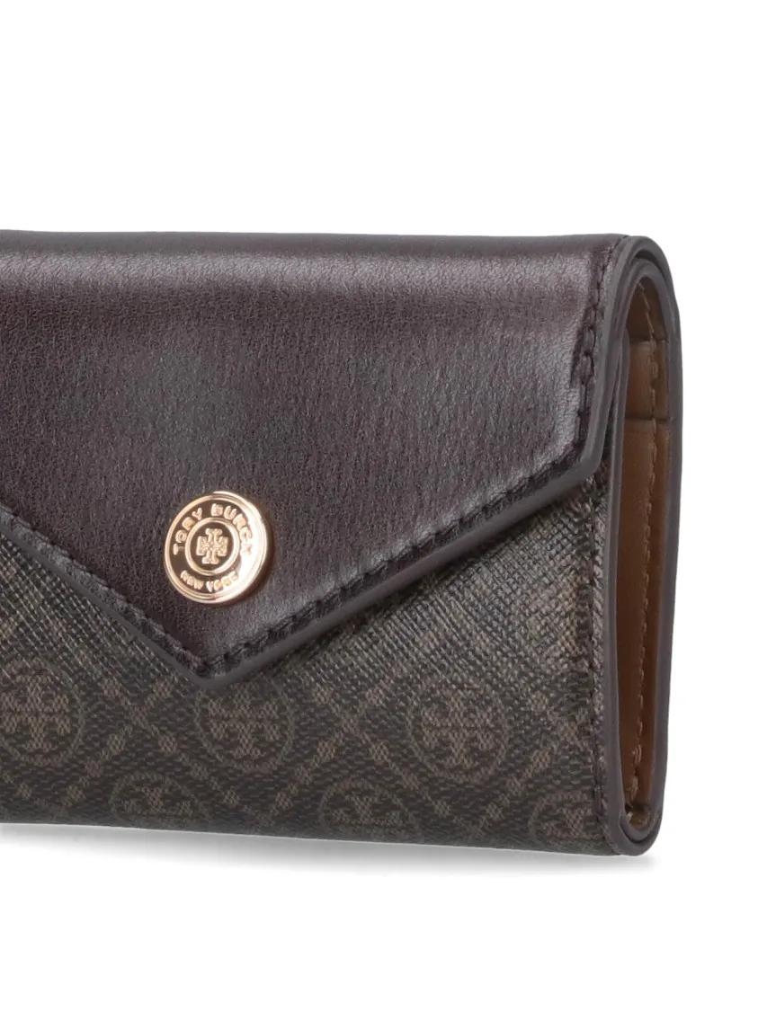 Thumbnail - Tory Burch Portemonnaie - Small Wallet "T Monogram" – Brown - Gr. unisize - in Braun - für Damen