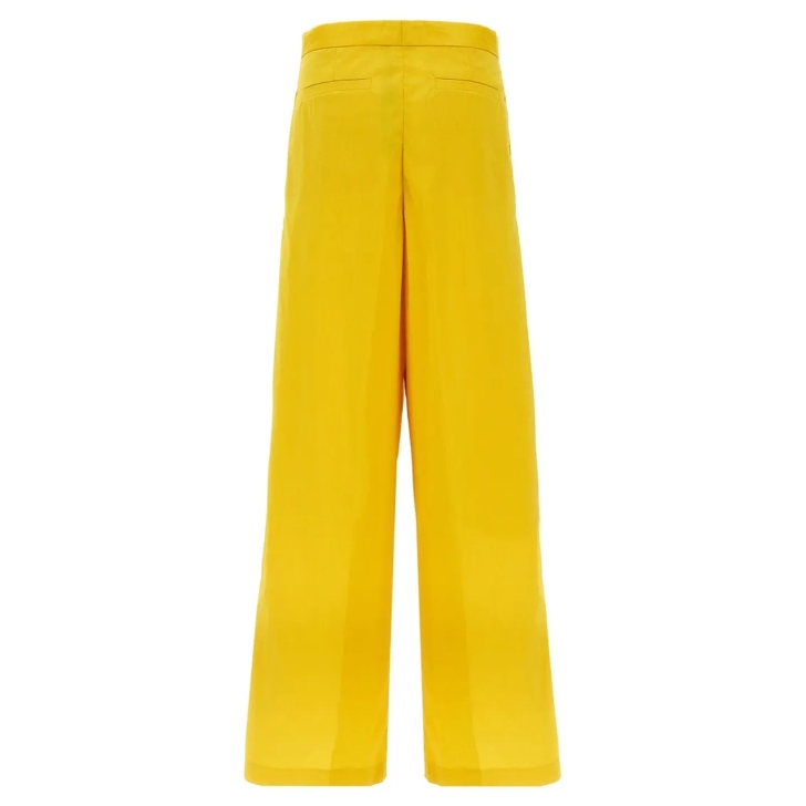 パンツ Fabiana Filippi Wide-Leg Cotton Blend Trousers With Pin パンツ Fabiana Filippi Wide-Leg Cotton Blend Trousers With