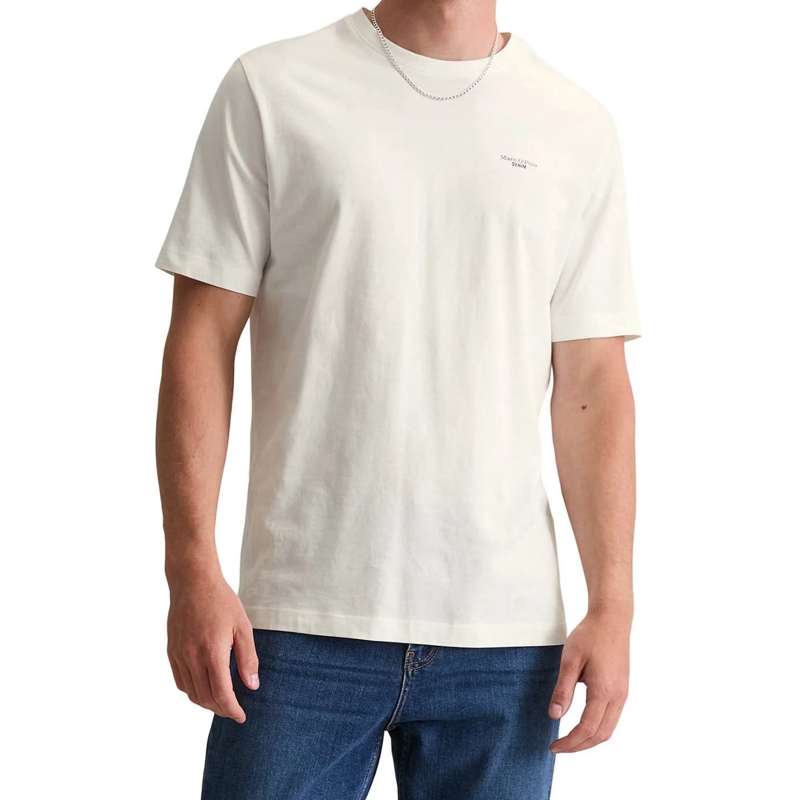 Marc O´Polo Hemd T-Shirt, SSL, Logo Print, Reg F 1er Pack weiss(Image 2)