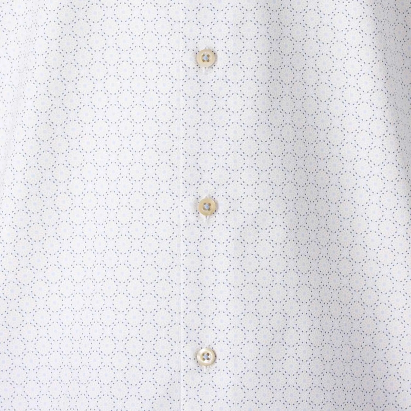 STENSTRÖMS Hemd Slimline Hemd mit Muster Hellblau(Image 4)