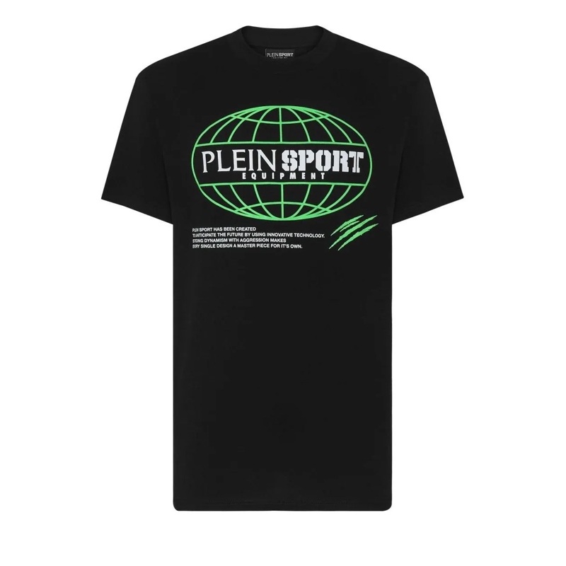 Plein Sport T-Shirt T-Shirt Rundhalsausschnitt Ss Global Express Editi schwarz