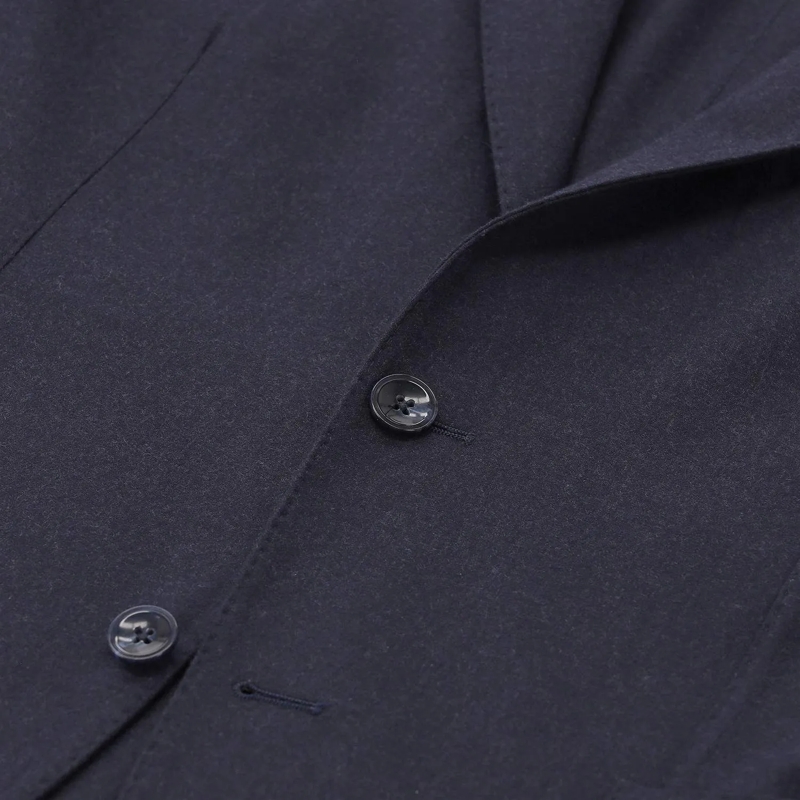 Marco Pescarolo Colbert Sakko Ares aus Kaschmir-Mix blau(Image 3)