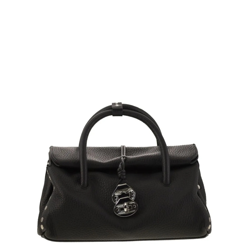 Zanellato Sac à bandoulière Dotta - Grained Leather Bag S Black