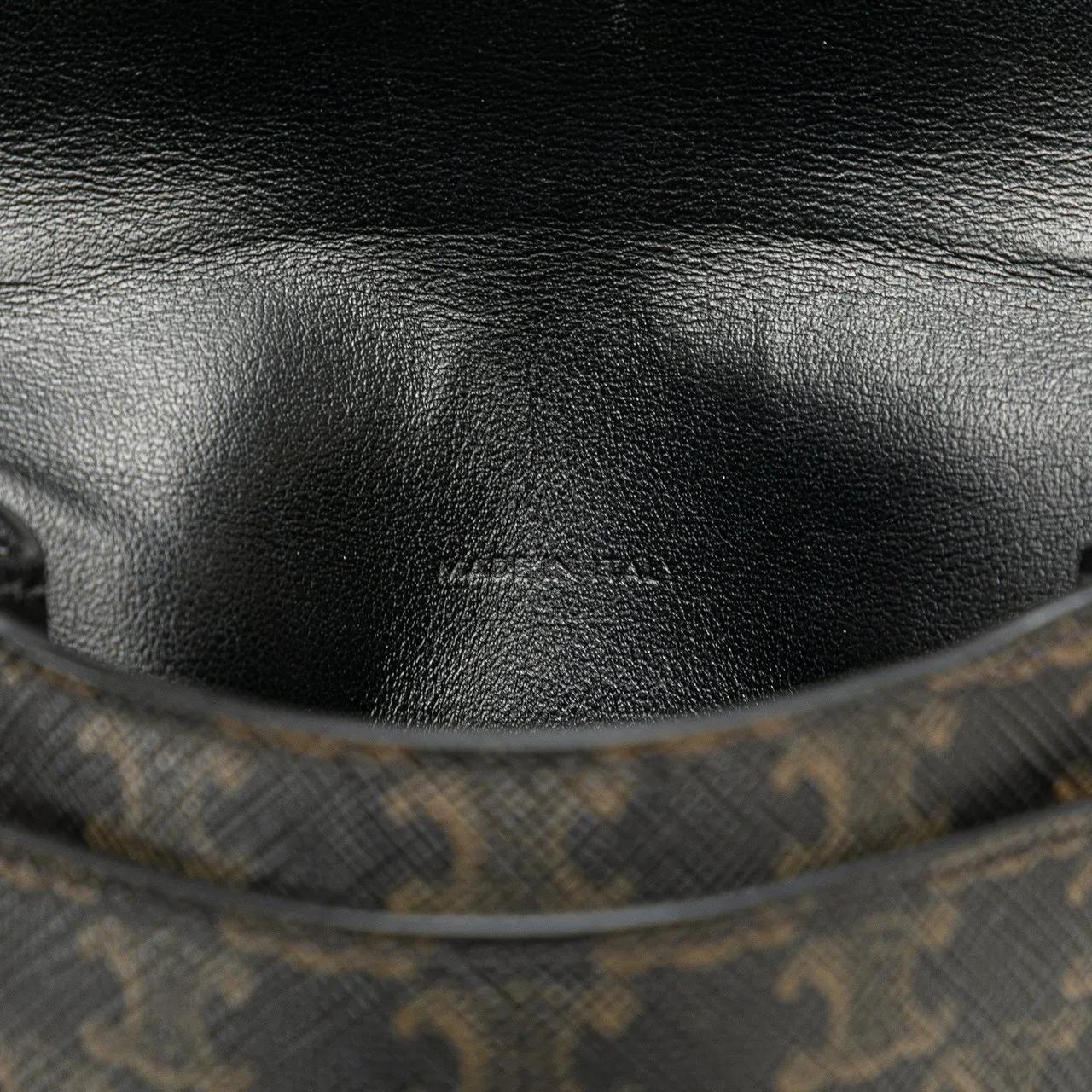 Thumbnail - Celine Hobo Bags - Triomphe Coated Canvas Phone Pouch Flap Crossbody - Gr. unisize - in Braun - für Damen