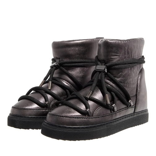 INUIKII Winter Boot Full Leather Metallic Black